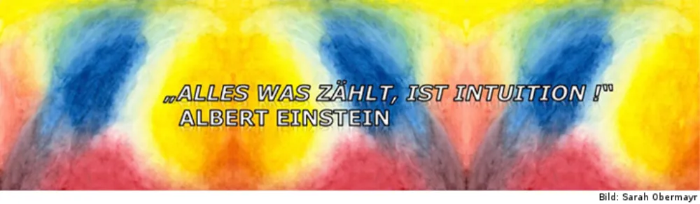 Einladungsbanner zum Symposium „Intuition in Wissenschaft und Praxis“ 2014